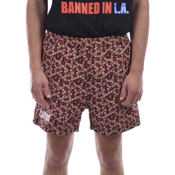 Pleasures Helium Woven Men’s Shorts Floral Tapestry Print Embroidered Size M - Picture 1 of 6